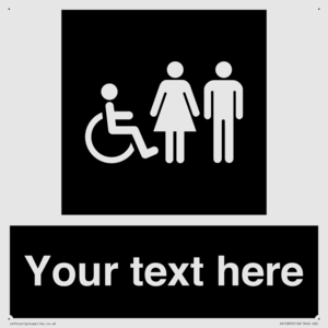 Custom information: black panel disabled female and male